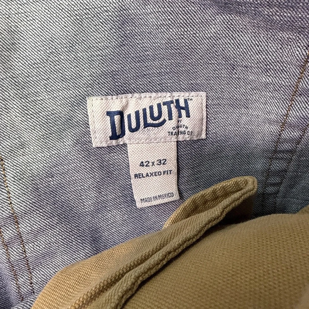 Duluth Trading Co Mens 42x32 Medium Wash Flex Ballroom Workwear Blue Jeans